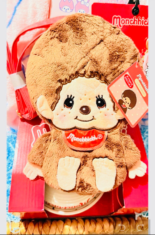 Deluxe Elegant  Monchhichi Gift Basket|Wicker Basket Bundle|ATGBDesigns