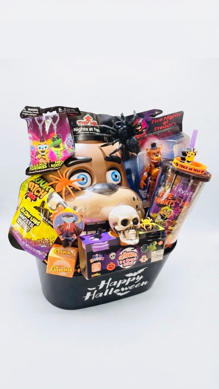 Deluxe Five Nights at Freddy's Spooky Gift Basket | FNAF Collector Bundle & Toy Set
