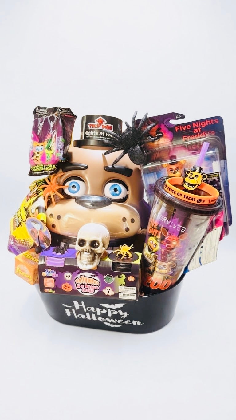 Deluxe Five Nights at Freddy's Spooky Gift Basket | FNAF Collector Bundle & Toy Set